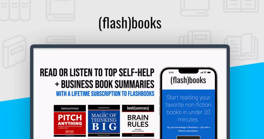 FlashBooks Book Summaries Book Ideas App Lifetime Deal