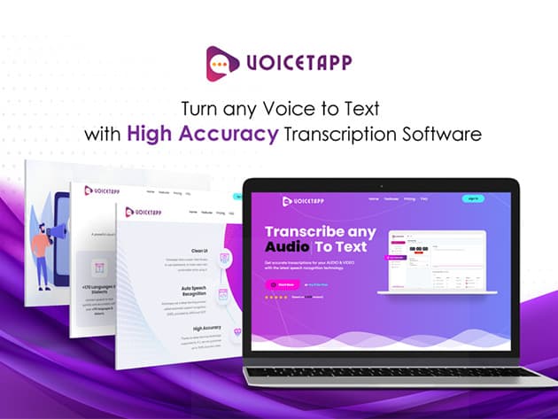 Voicetapp Speech to Text Software 170 Languages Lifetime Subscription