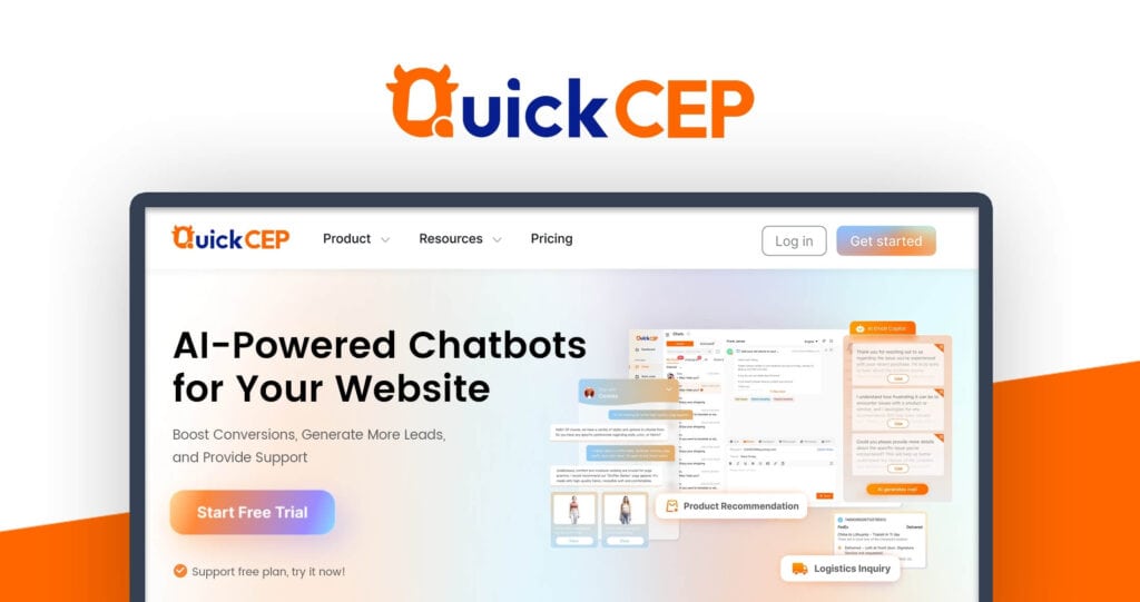 QuickCEP Shopify AI powered Chatbot