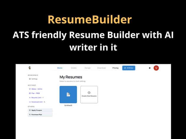 AI Resume Builder Lifetime Subscription Deal 1