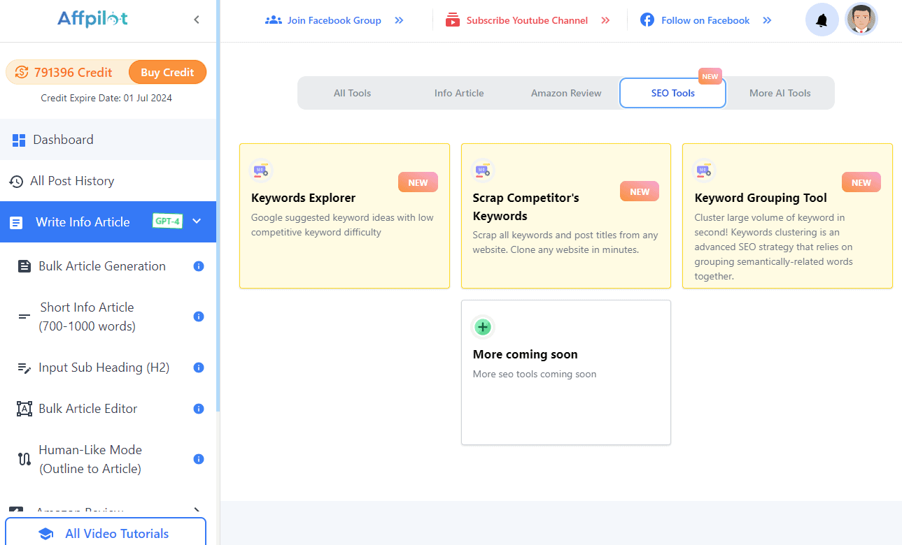 Affpilot AI Writing Tool Lifetime Deal | AI Writing Tool Lifetime Deal