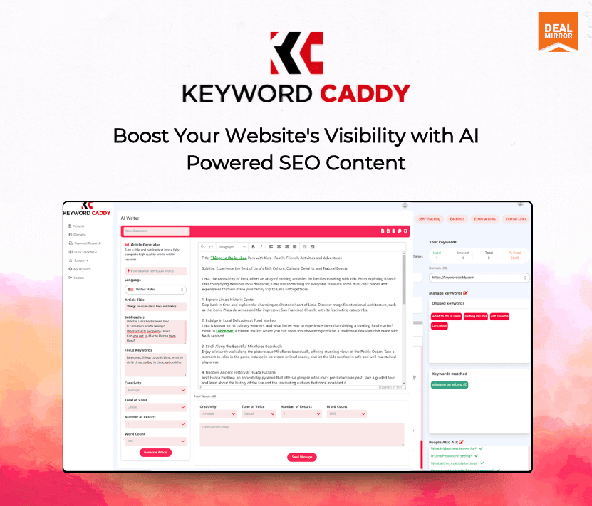 KeywordCaddy Keyword Optimized 