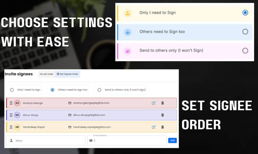 Legitt AI E signature features