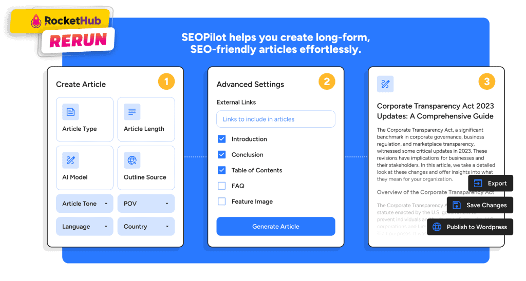 SEOPilot AI SEO Content Writer Lifetime Deal