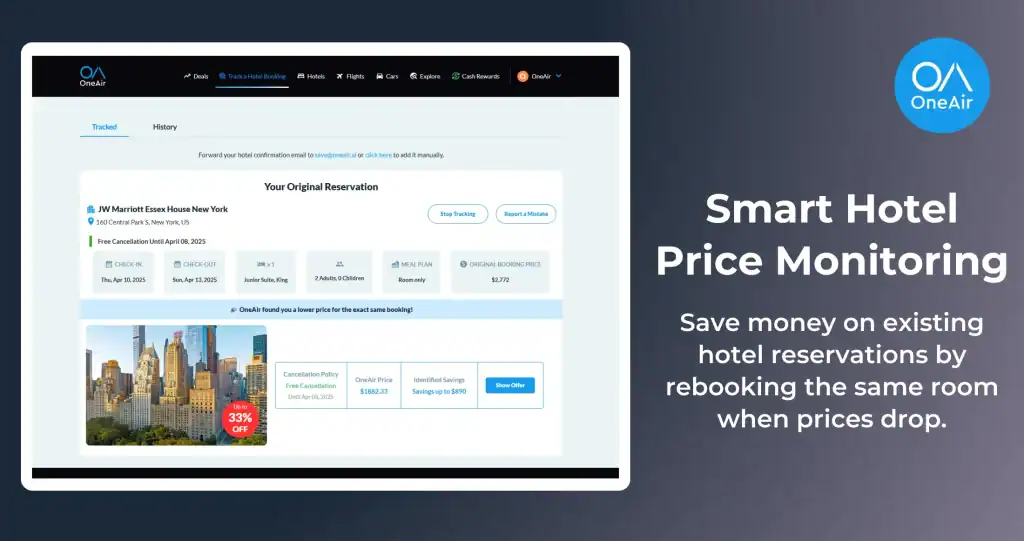 OneAirTrack a Hotel Booking