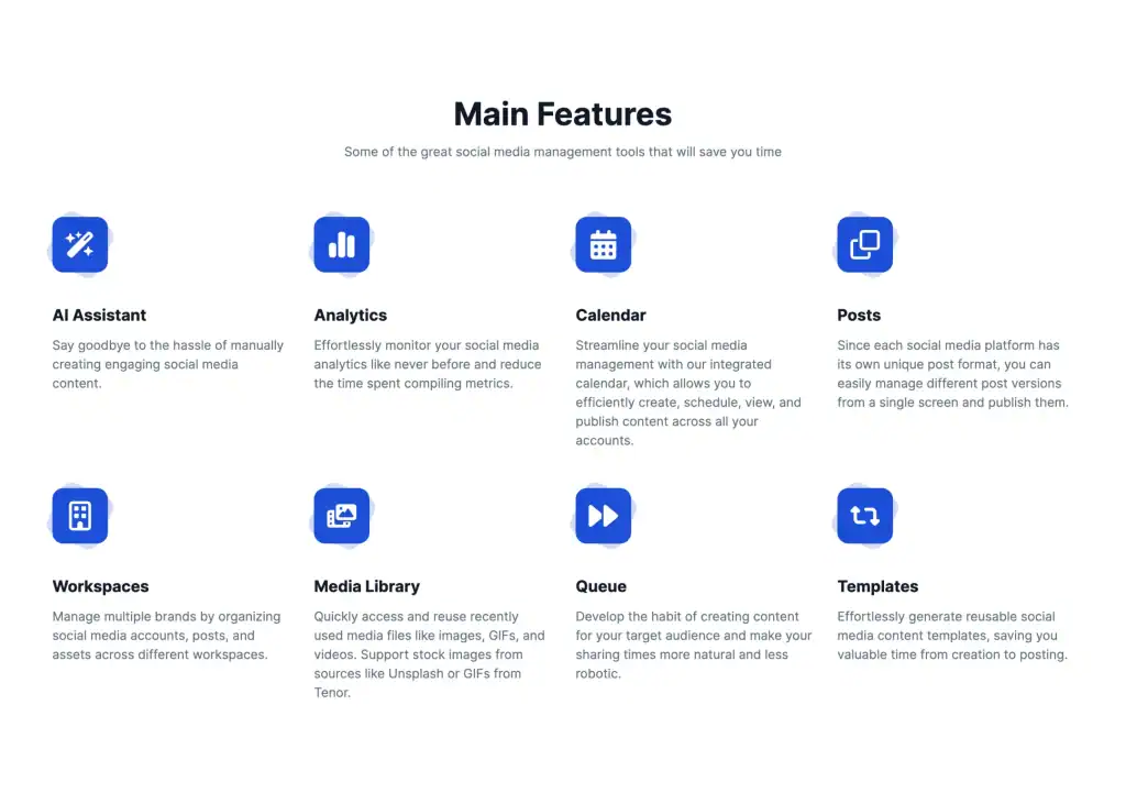 PostBoost Main Features
