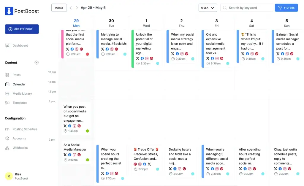 PostBoost Your AI Powered Social Media Management Platform