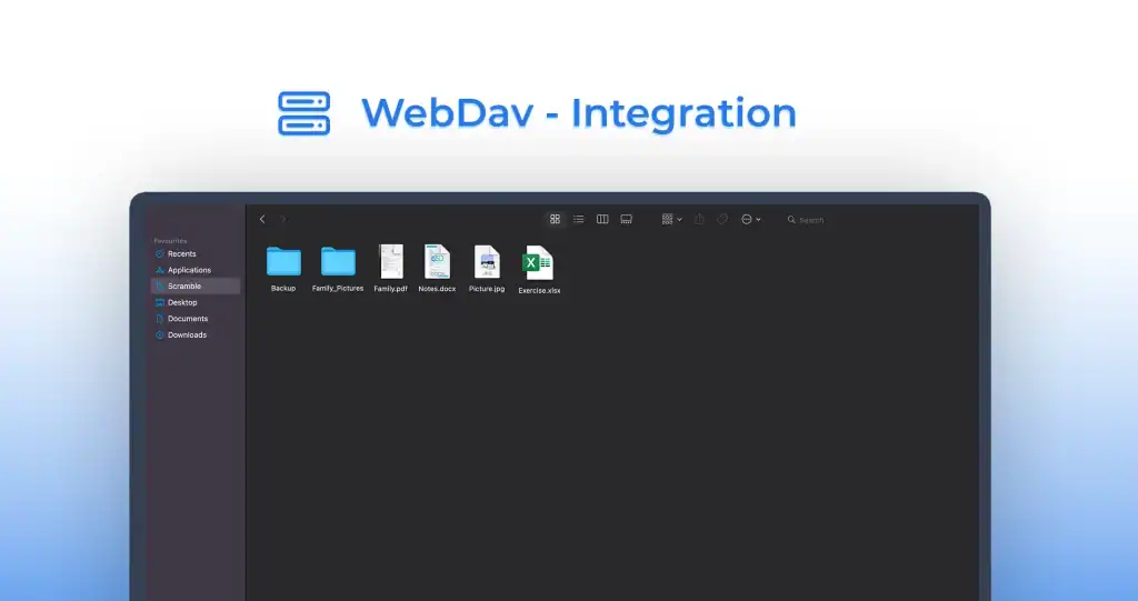 Scramble Cloud WebDav