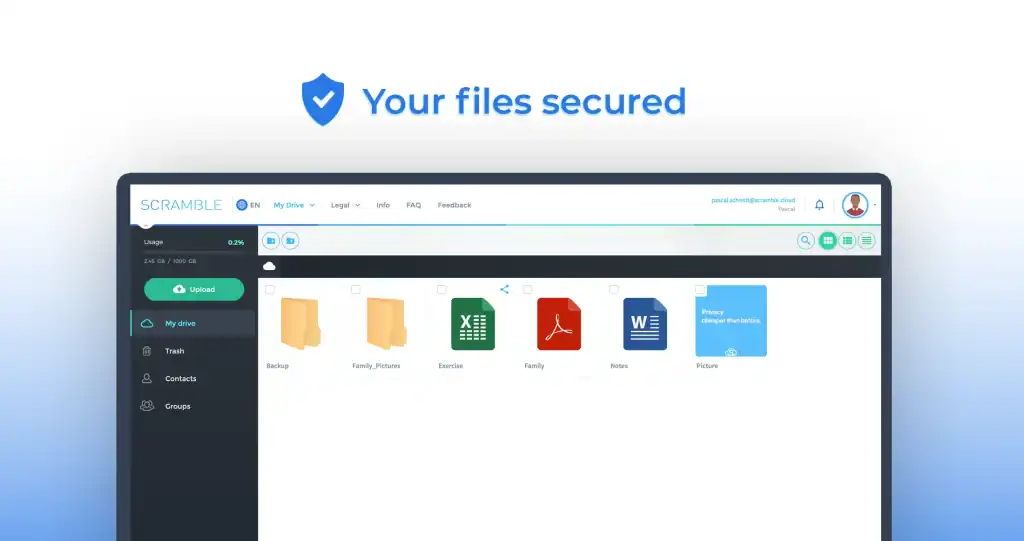 Scramble Cloud Your Files Secured