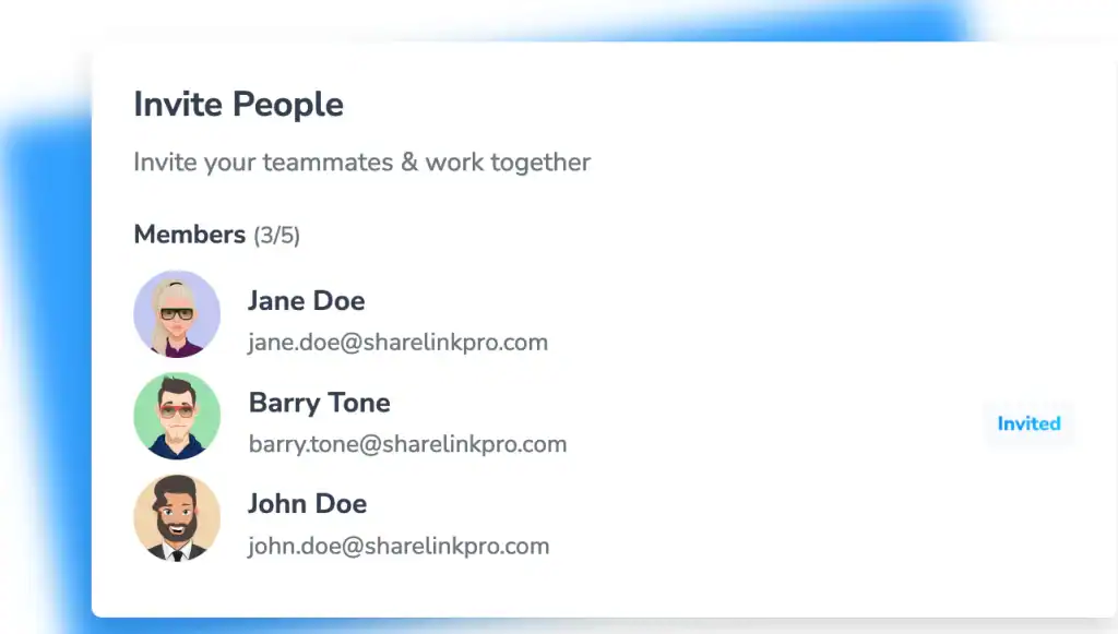 ShareLinkPro Invite & Work Together