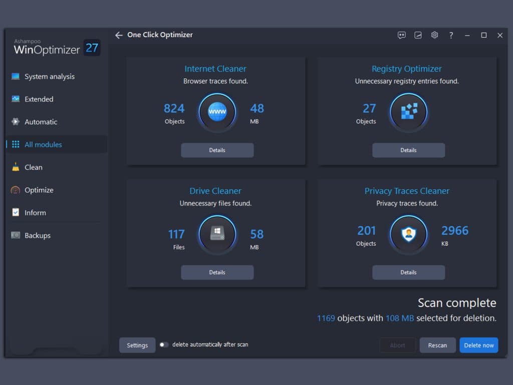 Ashampoo WinOptimizer System Optimization Tool 27 Lifetime Deal 4