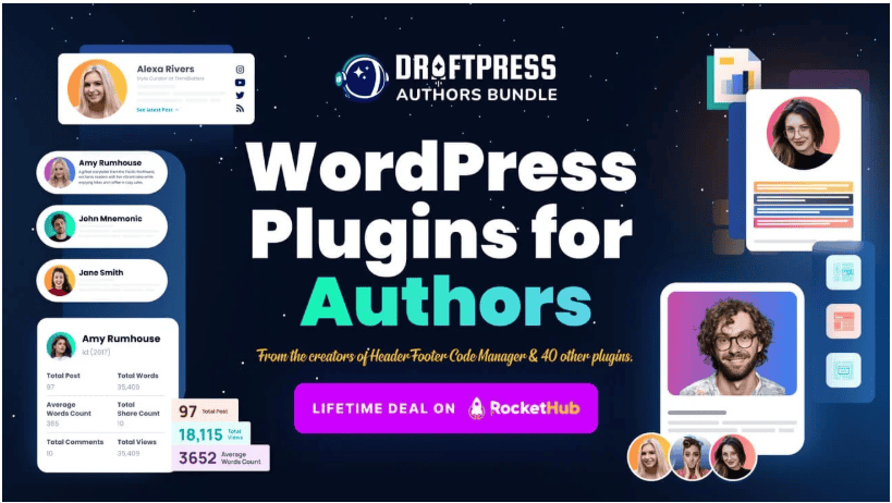 DraftPress Authors Bundle 5 WordPress Plugins Lifetime Deal 1