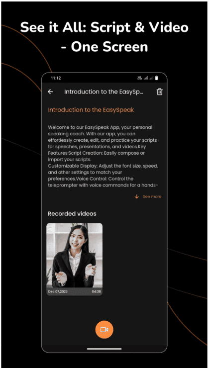 EasySpeak – Teleprompter Application 3