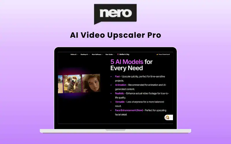 Nero AI Video Upscaler