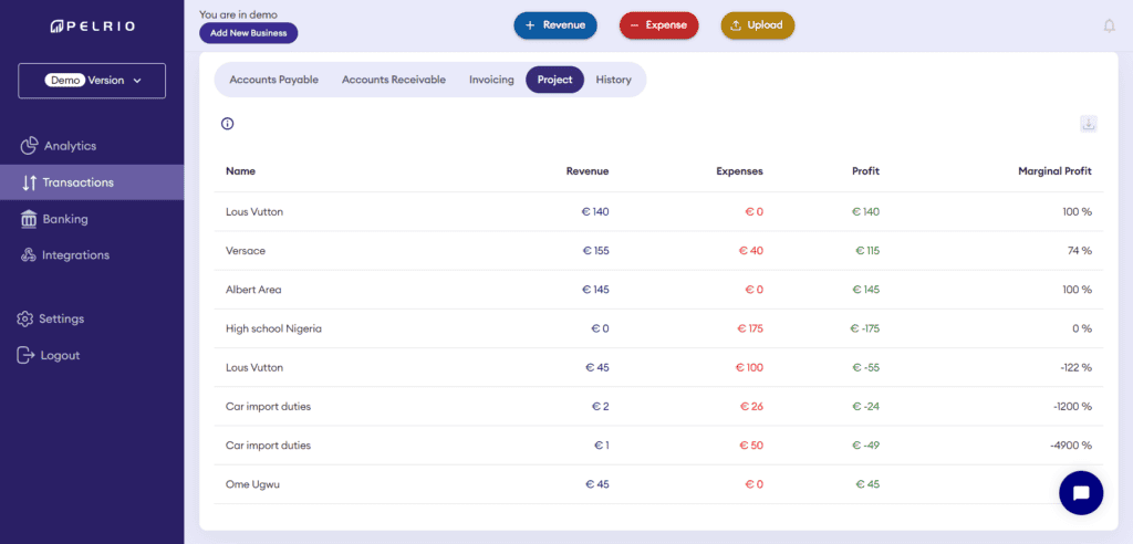 Pelrio Cashflow Management Software Lifetime Deal 5