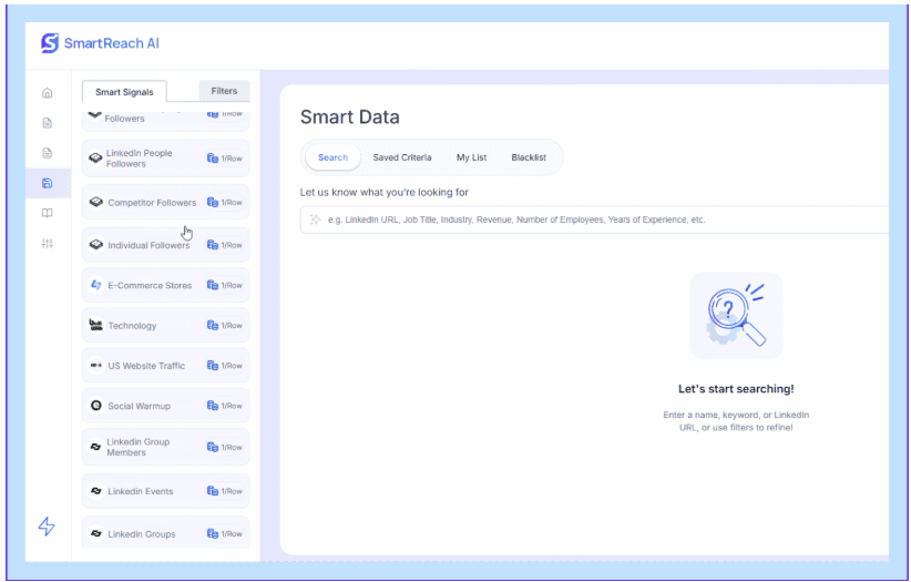 SmartReach AI Tool for Building Precision B2B Lead Lists Lifetime Deal 5