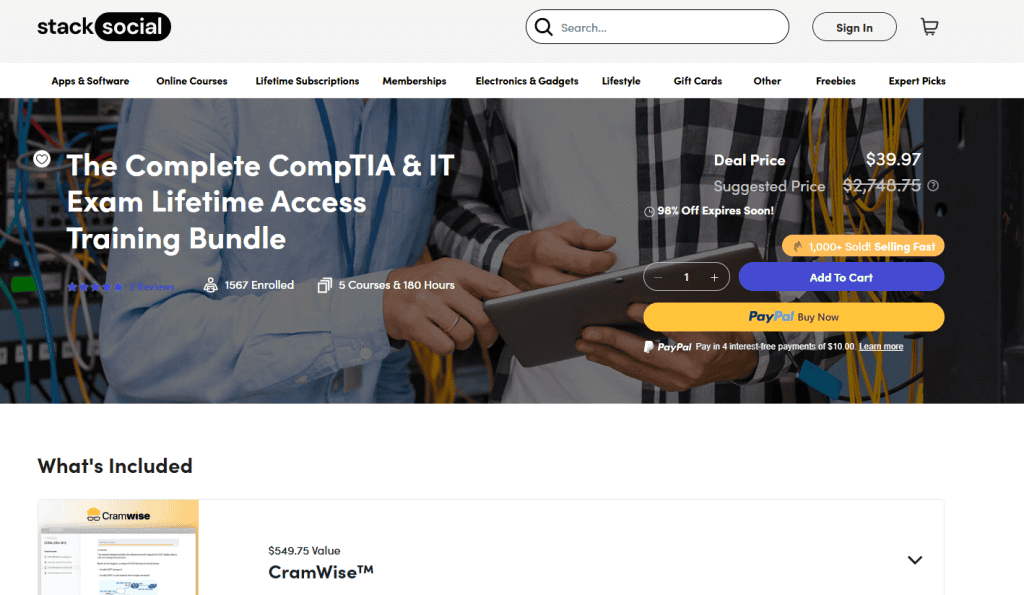 The Complete CompTIA & IT Exam Lifetime Access Training Bundle Lifetime Deal 1