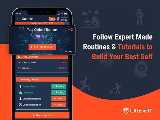 Ultiself Biohacker Routine Planner App Healthy Lifestyle Lifetime Deal 3
