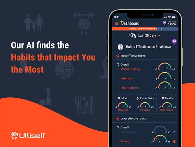Ultiself Biohacker Routine Planner App Healthy Lifestyle Lifetime Deal 4