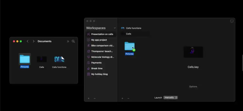 Workspaces Functioning of Workspaces