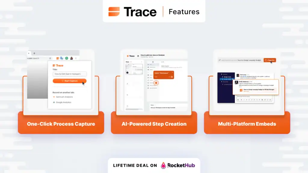 Trace Create Guides Features