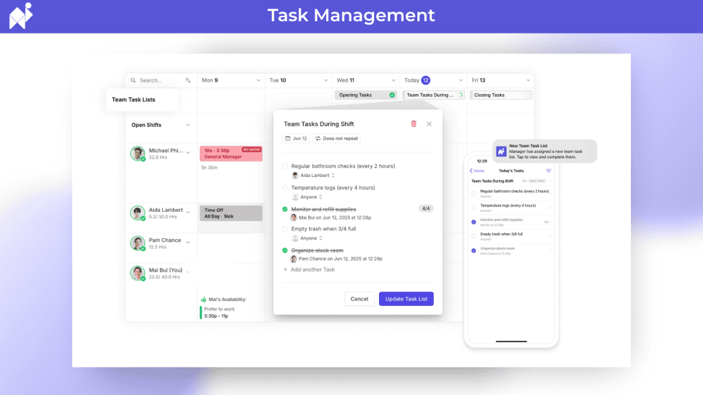 Camelo Feature Task Management