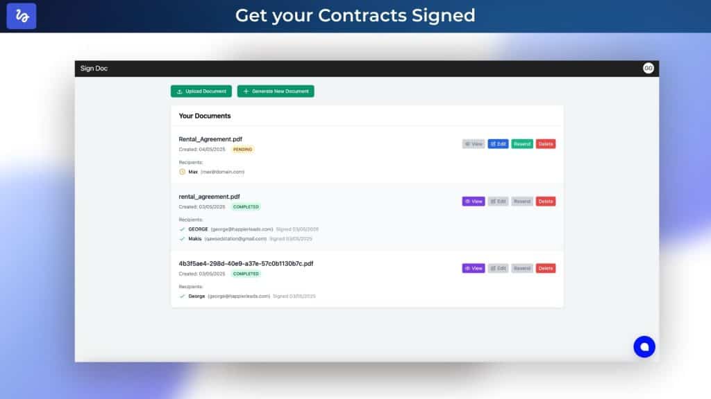 SignDoc Dashboard Image 4