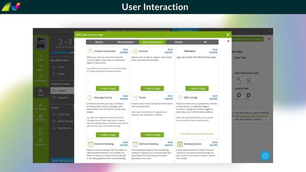 User Interactions