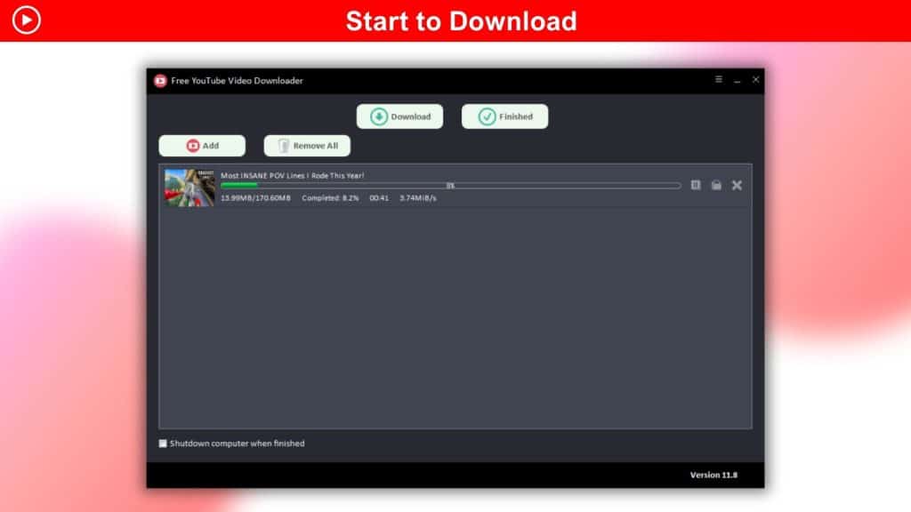 YouTube Video Downloader Dashboard Image 3