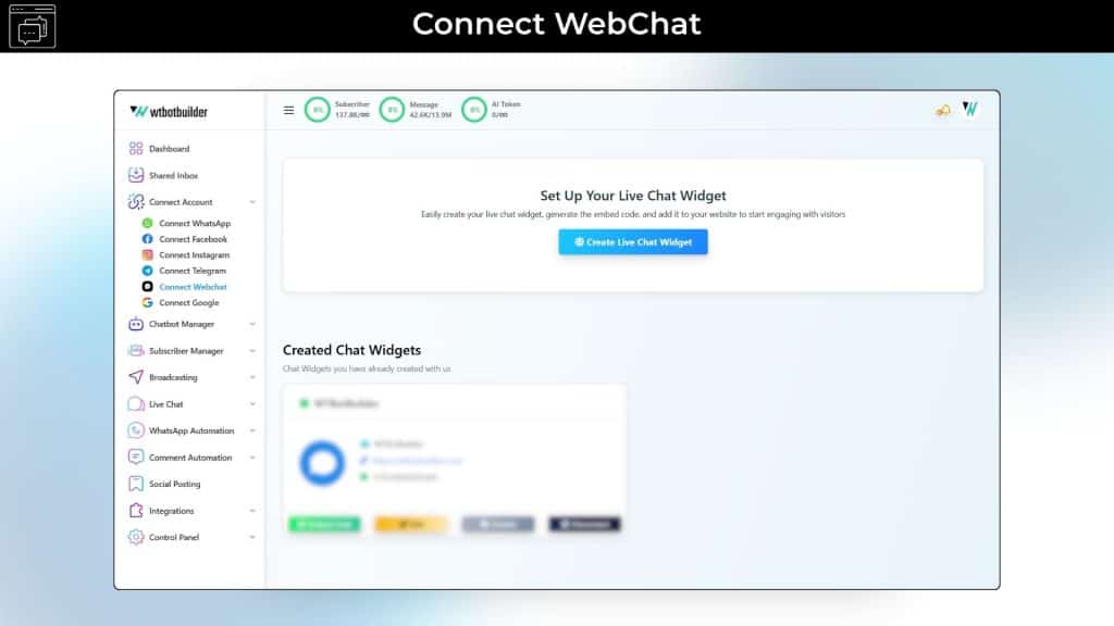Connect Webchat