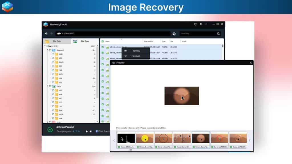 RecoveryFox AI Image Recovery