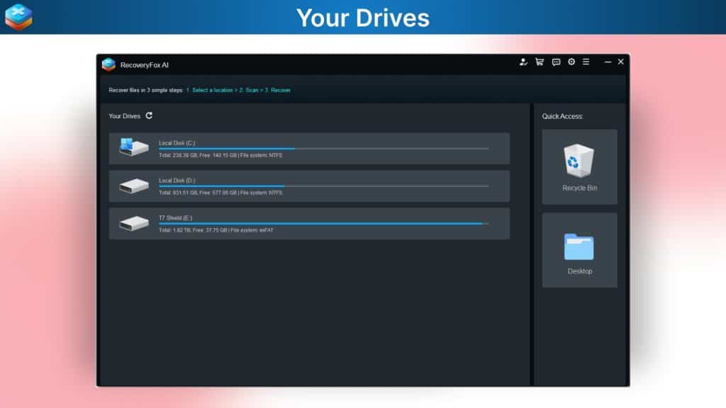 RecoveryFox AI Your Drives