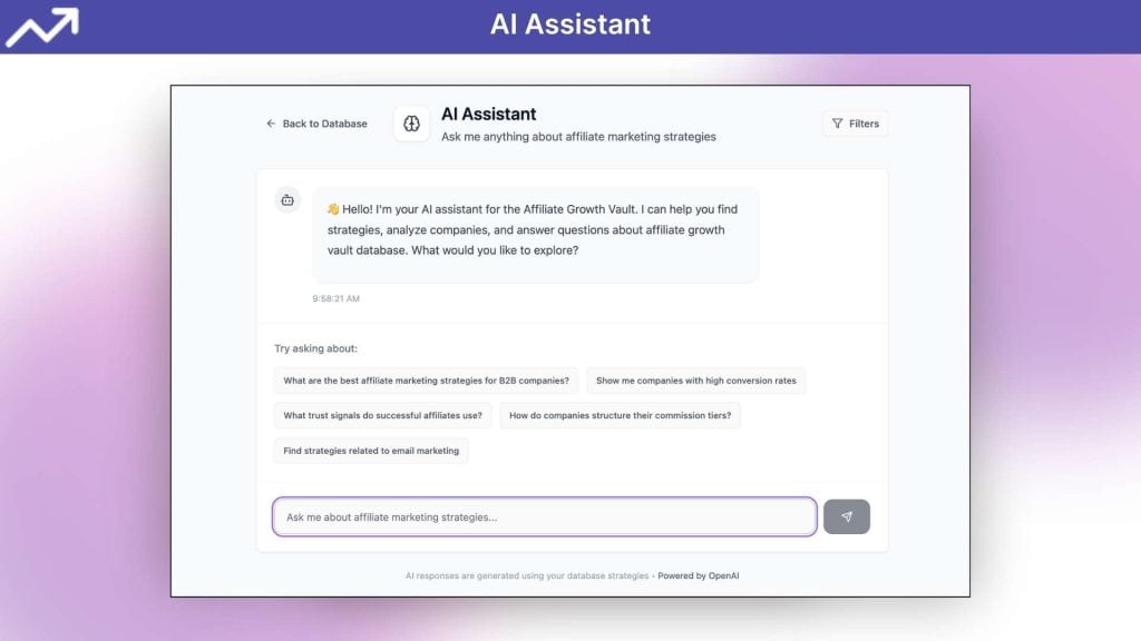 Affiliate Growth Vault AI Assistant