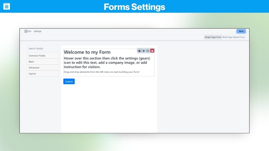 FormBuildy Forms Settings