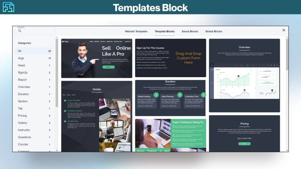 PageBuildly Templates Block