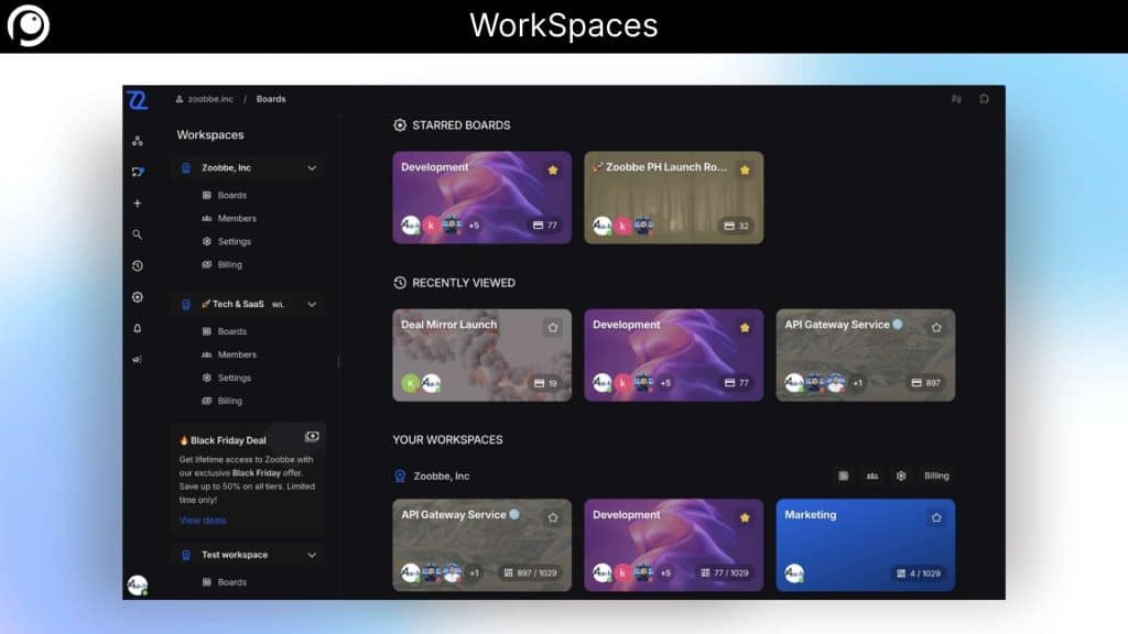 Zoobbe WorkSpaces