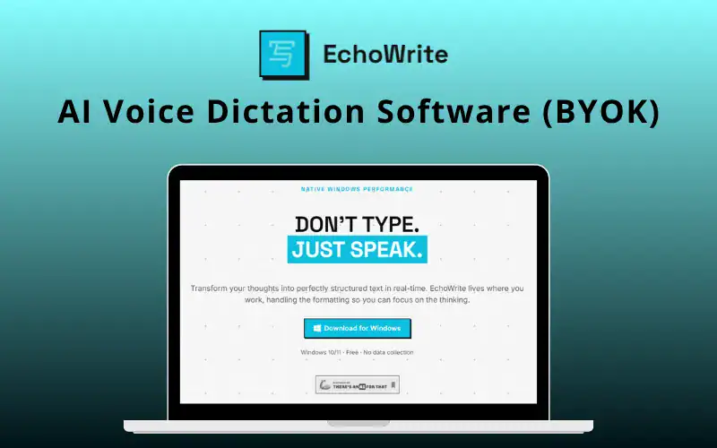 EchoWrite AI Voice Dictation Software Feature Image