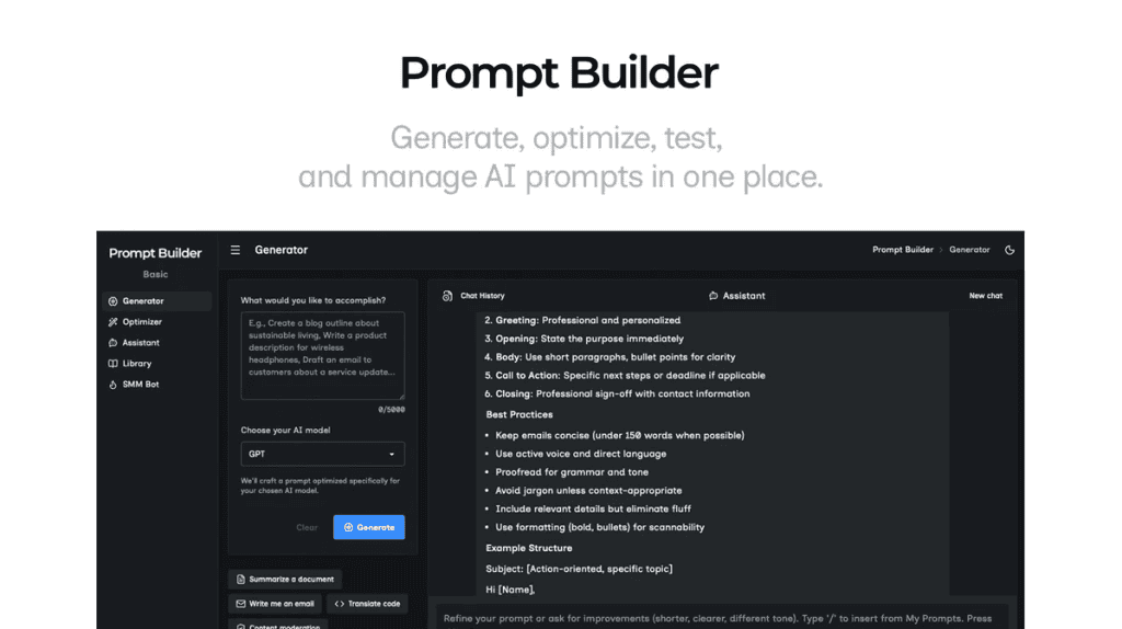 PromptBuilder Better AI Prompts Creator Lifetime Deal