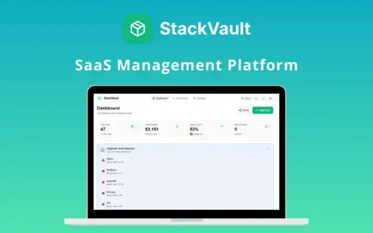 StackVault SaaS Management Platform Feature Image 768x480