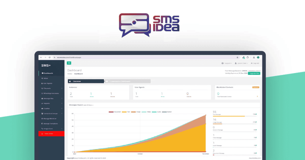 WASmsIdea WhatsApp Promos Or Order Updates Lifetime Deal