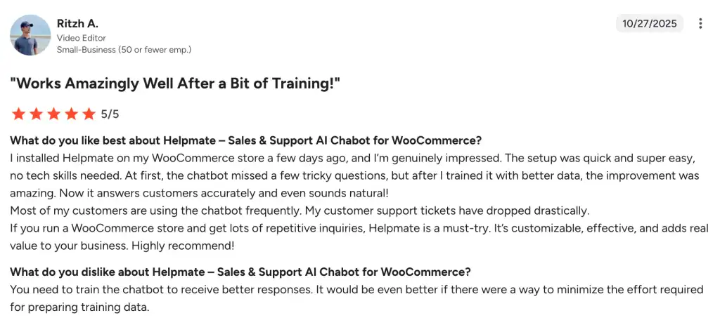 helpmate testimonials