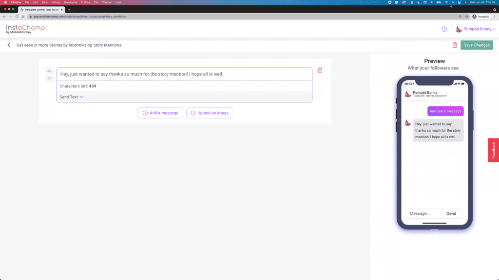 incentivize story mentions