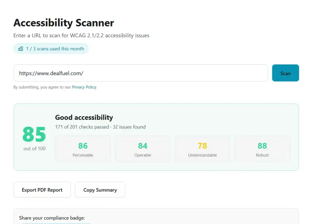 Accessibility Scanner