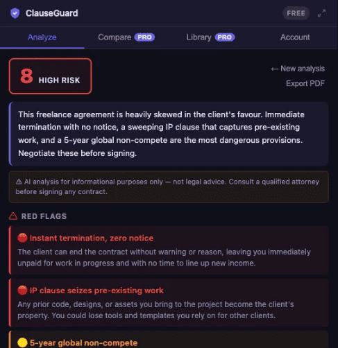 ClauseGuard AI Contract Review Tool Lifetime Deal (3)
