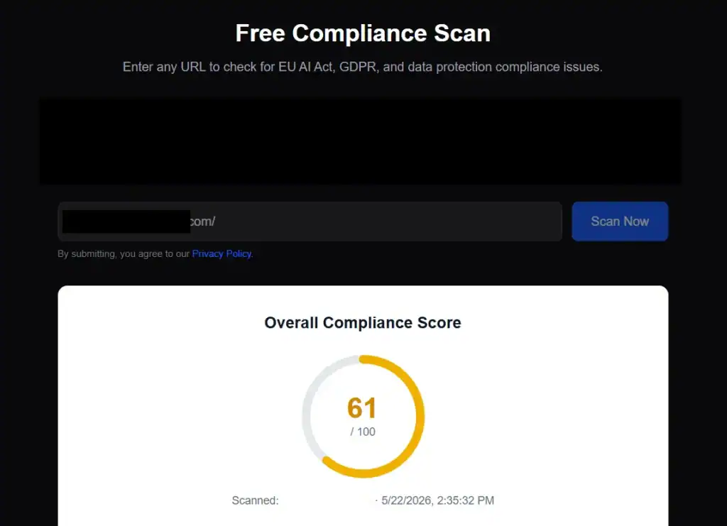 CompliPilot Compliance Scanner