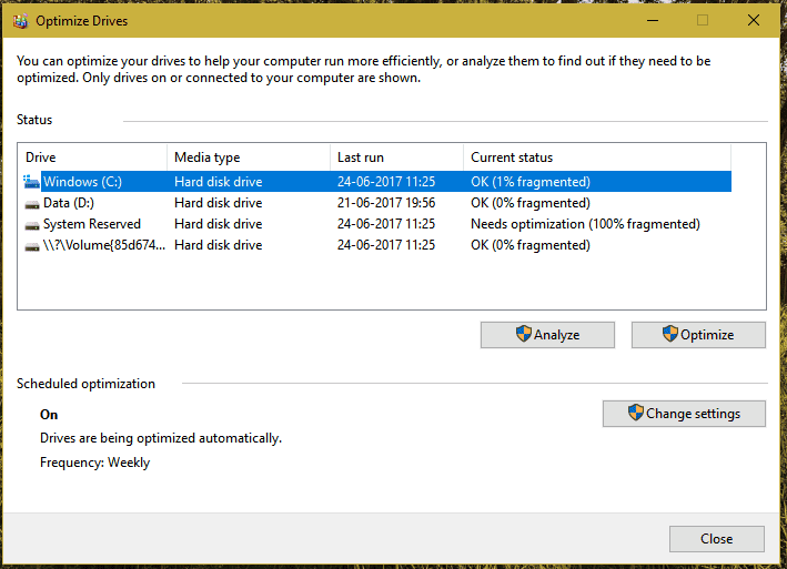 Disk Defragmenters