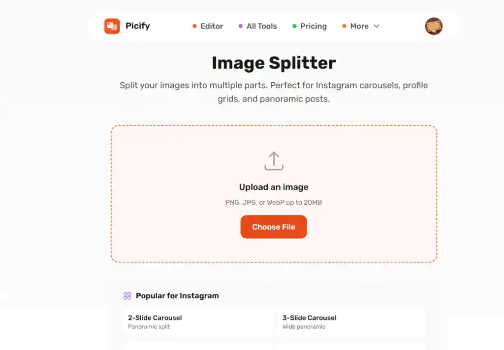 Image splitter