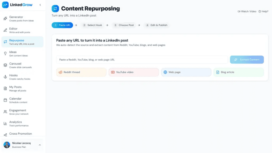 LinkedGrow All In One LinkedIn Automation Tool BYOK Lifetime Deal (3)