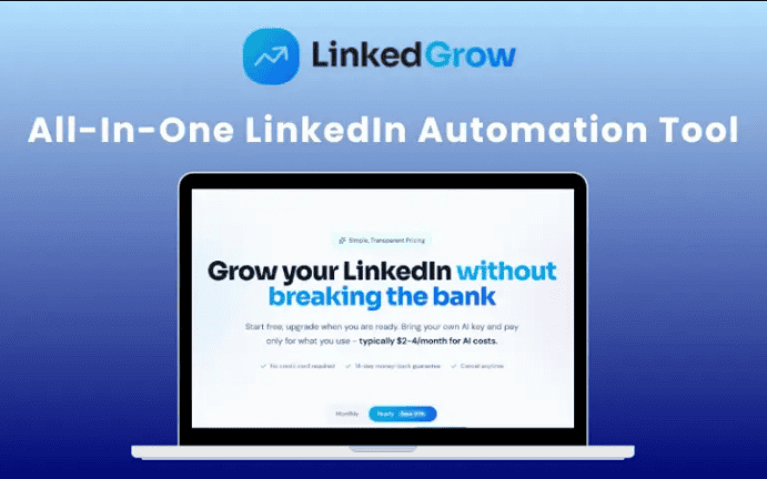 LinkedGrow All In One LinkedIn Automation Tool BYOK Lifetime Deal
