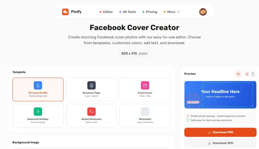 Picify Facebook Post Tool